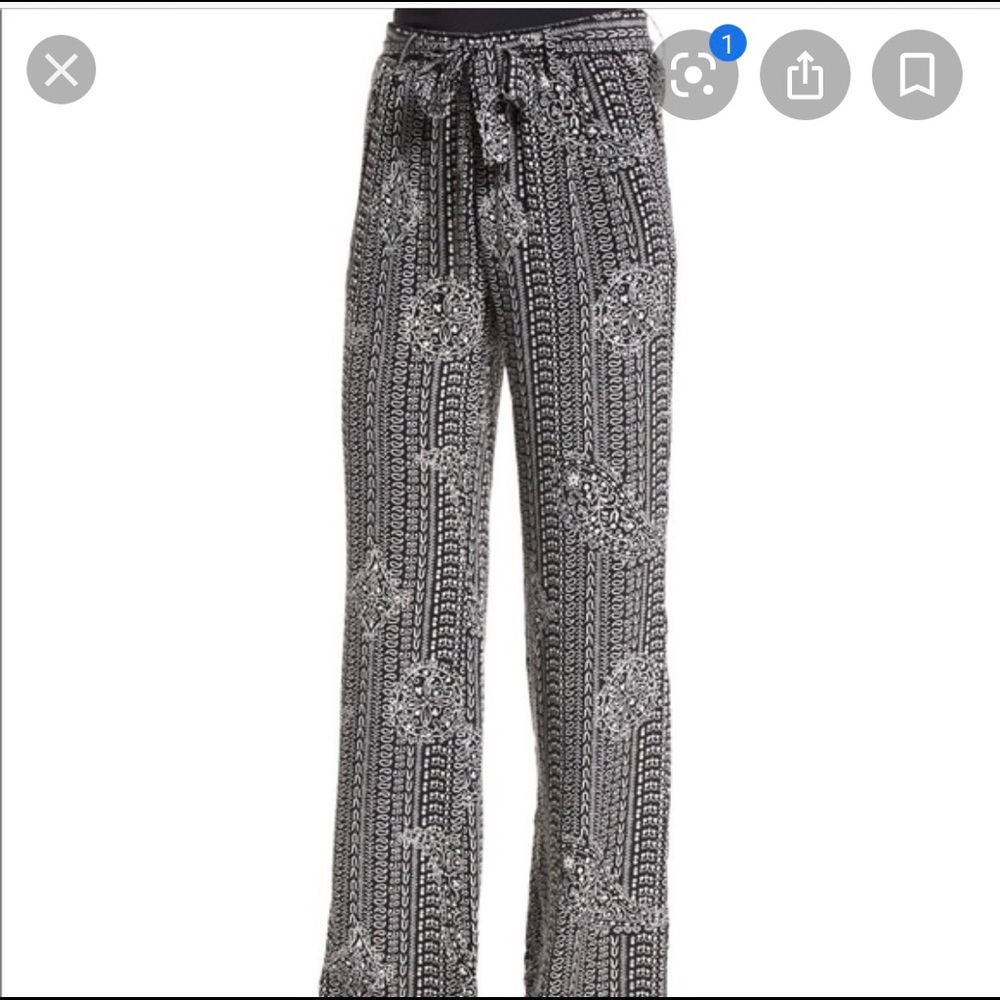 Joie black and white pants size M